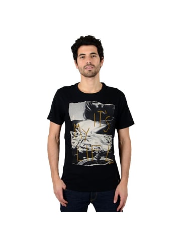 Japan Rags T-Shirt „Poireau“ Schwarz