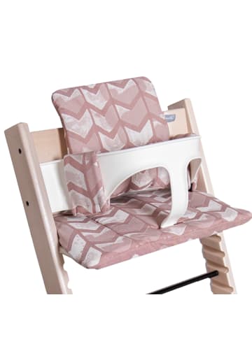 Hoppediz Kinderstuhlpolster Hochstuhl Sitzkissen Set für Stokke Tripp Trapp in Amsterdam rose