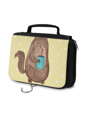 Mr. & Mrs. Panda Waschtasche Katze Dose ohne Spruch in Gelb Pastell