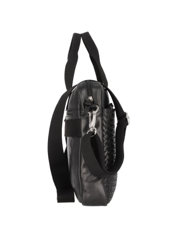 mano Don Luca Aktentasche Leder 37 cm in schwarz