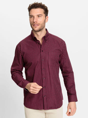 WITT WEIDEN Langarm-Hemd in kirsche-gemustert