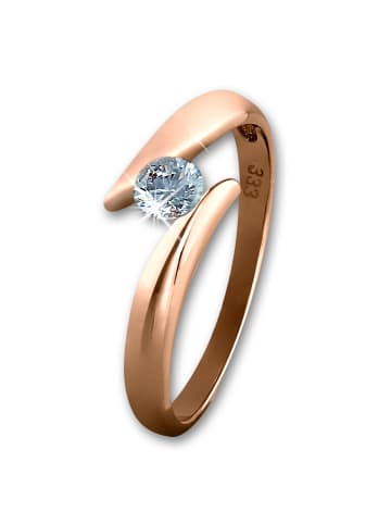 GoldDream Goldring 333 Rosegold - 8 Karat, Big Zirkonia Größe 60 (19,1)