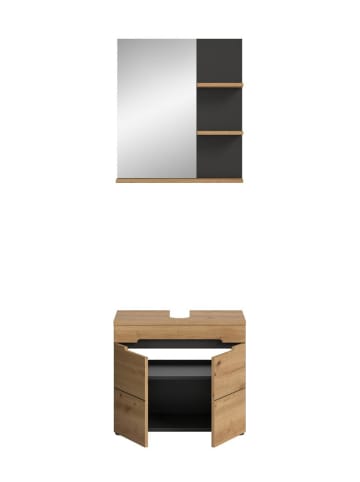ebuy24 Badmöbelset Canu (2-teilig) Eiche 63 x 34 cm