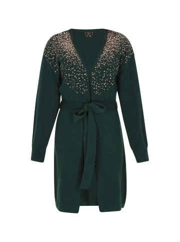 faina Women Cardigan in emerald green