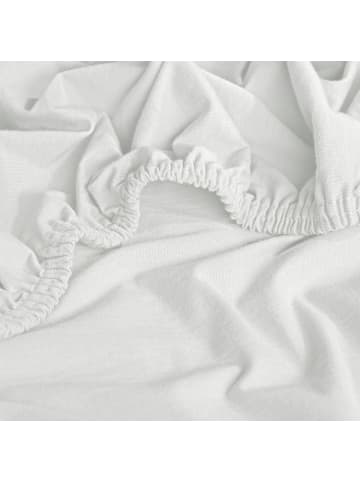 Erwin Müller Single-Jersey Boxspring-Spannbettlaken Regensburg in weiss