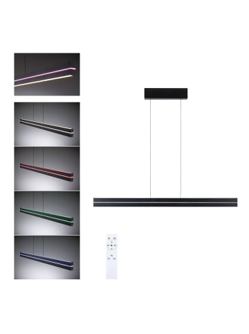 paulmann LED Pendelleuchte Raiko RGBW+ dimmbar Schwarz