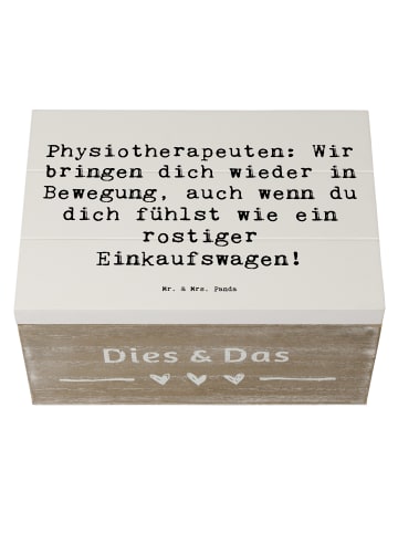 Mr. & Mrs. Panda Aufbewahrungsbox Spruch Physiotherapeut Bewegun... in Weiß
