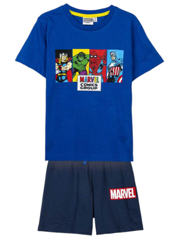 Marvel 2tlg. Outfit T-Shirt & Shorts Marvel Avengers in Blau