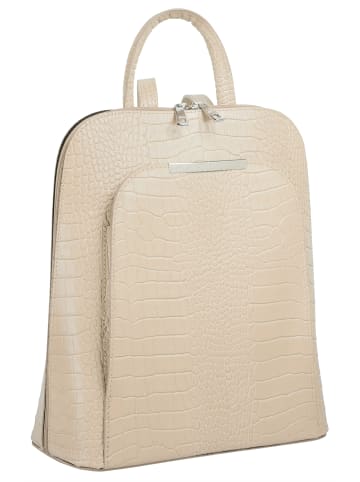 Cluty Rucksack echt Leder in beige