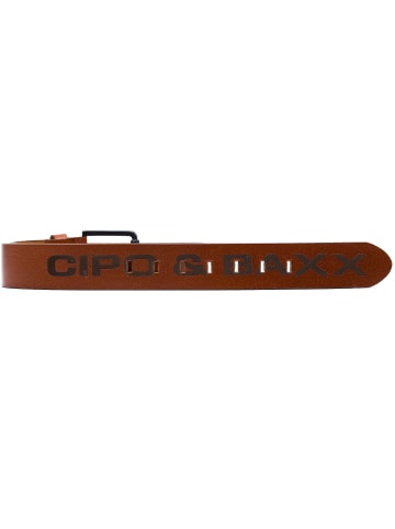 Cipo & Baxx Gürtel  100cm x 4,7 in Taba