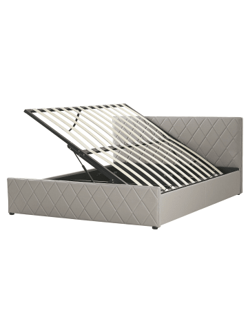 Beliani Doppelbett ROCHEFORT in Grau - (W) 170 x (H) 99 x (L) 214 cm