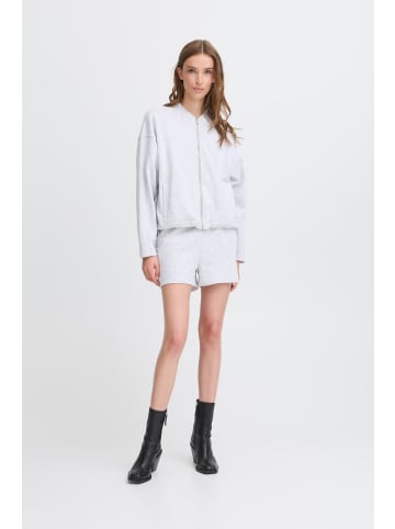 ICHI Sweatjacke IHSKYLA Loose fit in Light grey melange