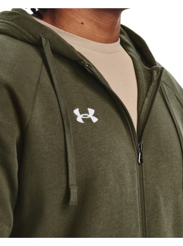 Under Armour Hoodie "UA Rival Fleece Fullzip Hoodie" in Grün