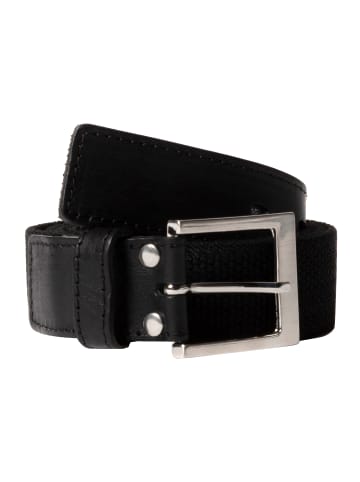 JP1880 Stoffbandgürtel in klassisch schwarz