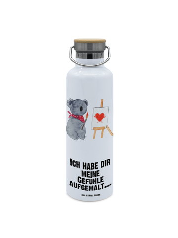 Mr. & Mrs. Panda Trinkflasche Koala Künstler mit Spruch in Weiß