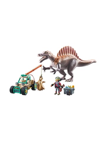 Playmobil Spielfigur Set Dinosaurier Spinosaurus-Angriff auf Dino-Ausgrabung, 4-10 Jahre