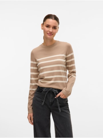Vero Moda Strickpullover in Silver Mink