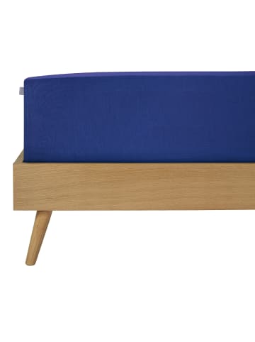 Schiesser Edeljersey Spannbettlaken Jessi in Blau