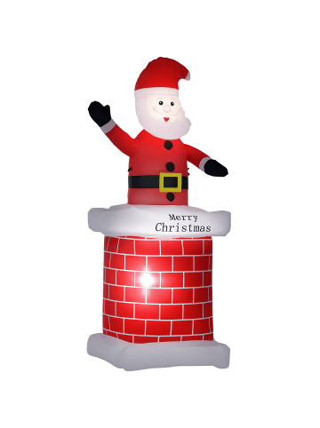 HOMCOM Weihnachtsdeko-80L x 70B x 210H cm-Mehrfarbig