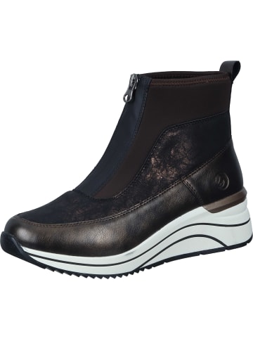 remonte Freizeit Stiefeletten in antik/schwarz-antique/braun