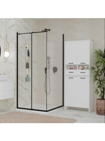 kommodly Badezimmerschrank Kato in Beige - (B)66cm x (T)30cm x (H)90cm