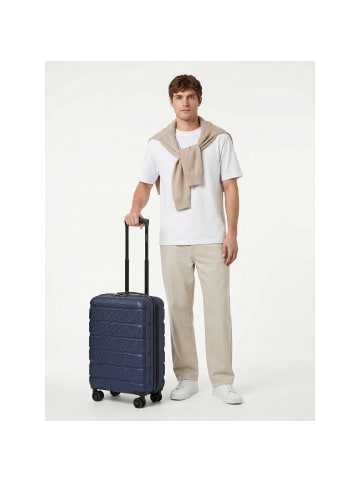 Franky Munich 4.0 4 Rollen Kabinentrolley S 53 cm mit Dehnfalte dark blue dull