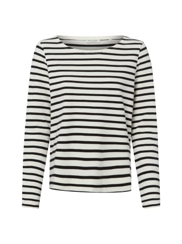Marc O'Polo Langarmshirt in weiß schwarz