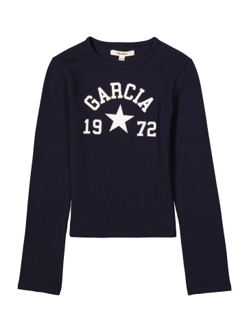 Garcia Langarmshirt mit Frontprint in liberty blue