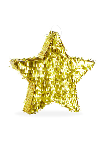 relaxdays 3tlg. Pinata Set "Stern" in Gold