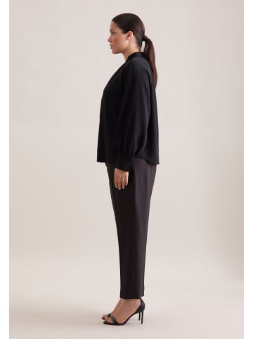 Seidensticker Stehkragenbluse Relaxed in Schwarz