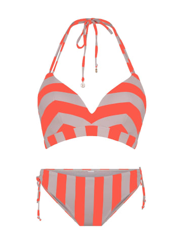 Linga Dore padded bikiniset Triangle in Stripes print