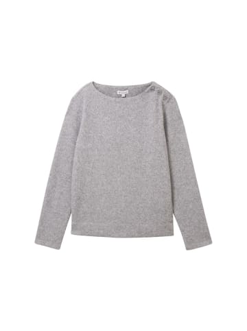 Tom Tailor Sweatshirt COZY RIB in Grau