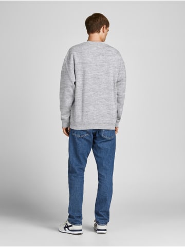 Jack & Jones Basic Langarm Sweater Shirt Rundhals Pullover ohne Kapuze JORBRINK in Hellgrau
