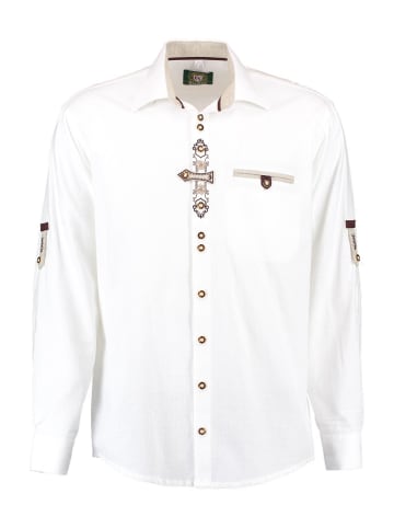 OS-Trachten Trachtenhemd 420037-3003 in weiß