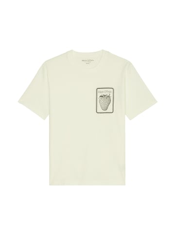 Marc O'Polo T-Shirt regular in multi/ egg white + print