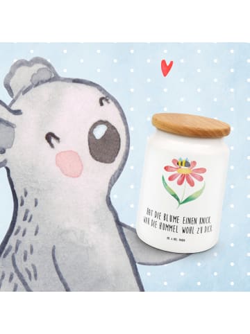 Mr. & Mrs. Panda Keksdose Hummel Blume mit Spruch in Weiß