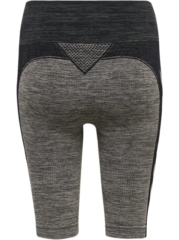 Hummel Hummel Cycling Kurze Hose Hmlclea Yoga Damen Dehnbarem Atmungsaktiv Schnelltrocknend Nahtlosen in CHATEAU GRAY/BLACK MELANGE