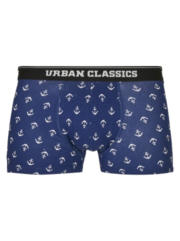 Urban Classics Boxershorts in anchor aop+blk+blk+cha+cha