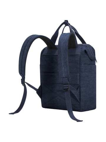 Reisenthel travelling allrounder R - Rucksack 40 cm (leo vanilla) in twist navy