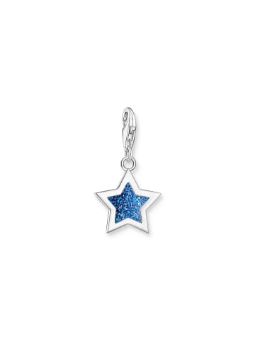 Thomas Sabo Charm-Anhänger in silber, blau