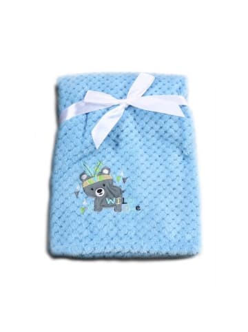 Cangaroo Babydecke Freya 80 x 110 cm in blau