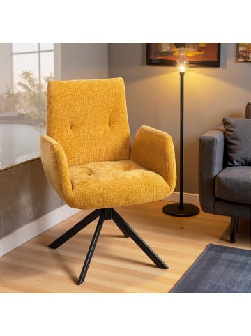 HOMCOM Sessel-60L x 61B x 88H cm-Gelb