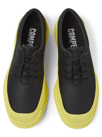 Camper Schnürschuhe " Pix " in Schwarz / Gelb