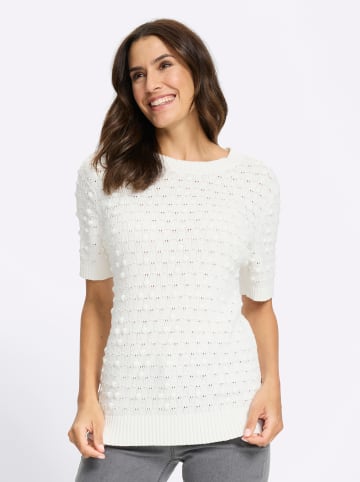 WITT WEIDEN Kurzarmpullover in ecru