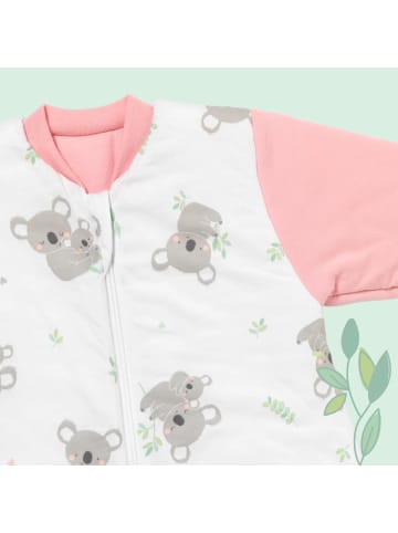 Schlummersack Babyschlafsack, 3.5 TOG in Rosa-Weiß