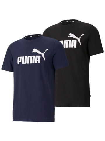 Puma Bodywear T-Shirts 2er Pack in 1 x Navy / 1 x Schwarz