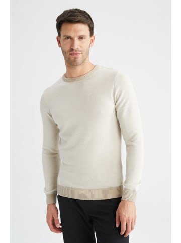 DeFacto Pullover SLIM FIT in Stein