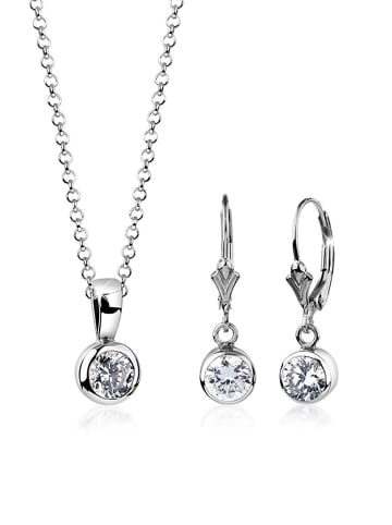 Nenalina Schmuckset 925 Sterling Silber in Silber