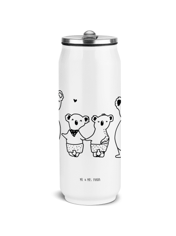 Mr. & Mrs. Panda Thermoflasche Koala Familie zwei ohne Spruch in Weiß