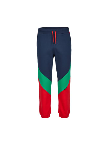 MANITOBER Cut & Sew Jogginghose in Red/Green/Navy